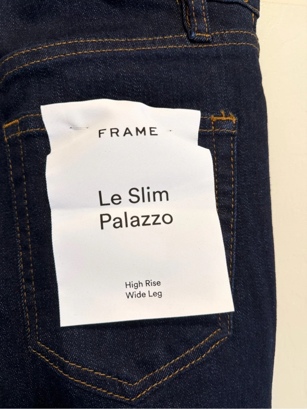 Frame Le Slim Palazzo Jeans Wide Leg Rinse Size 28